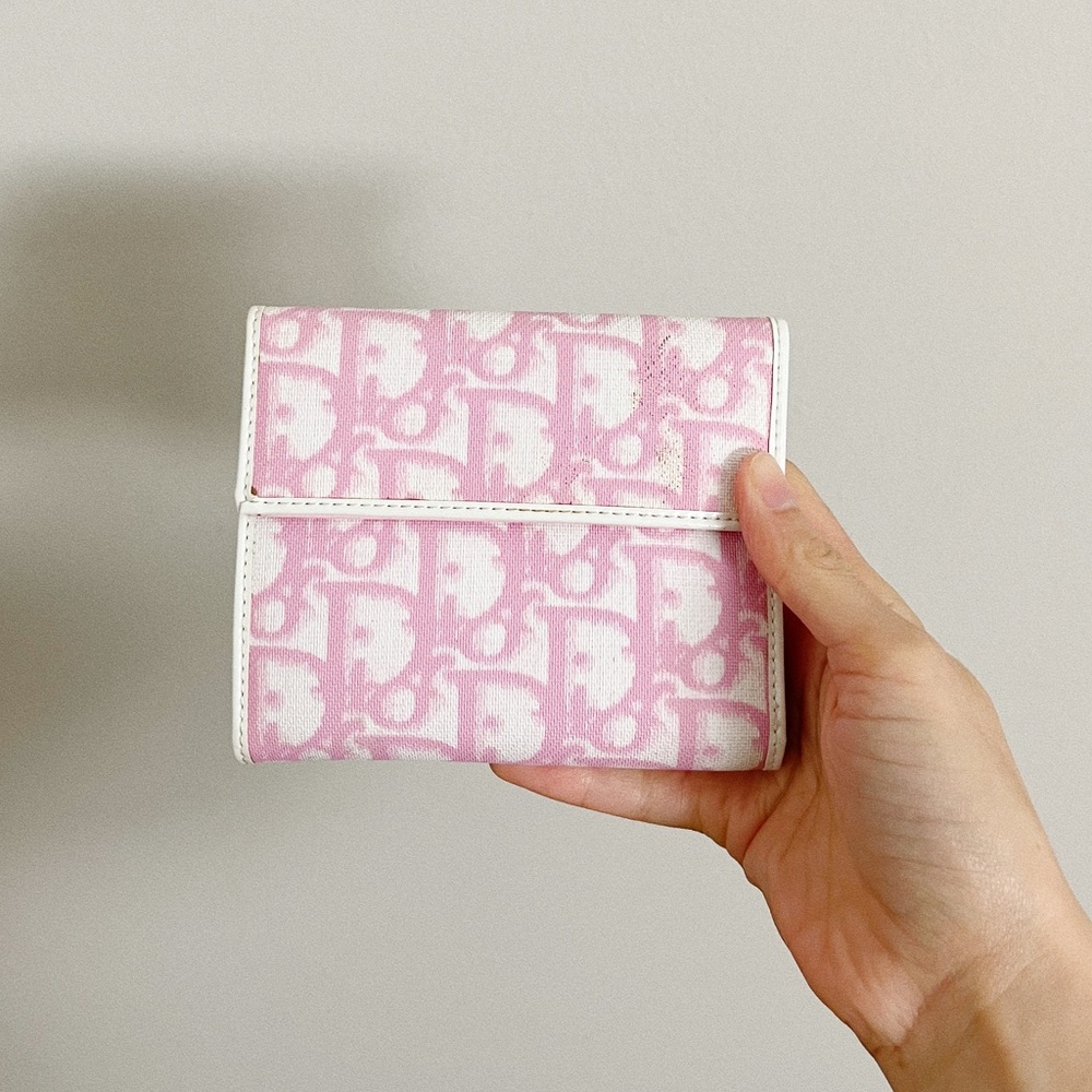 Christian Dior Pink & White Wallet